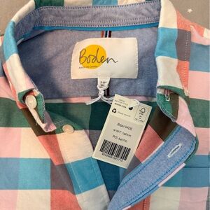 Boden Colorful Plaid Shirt